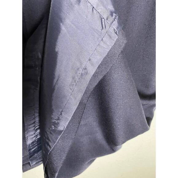 Vintage Nina Ricci Charm Women’s Navy Shift Dress White Bow Trim Classic Preppy - Picture 6 of 9